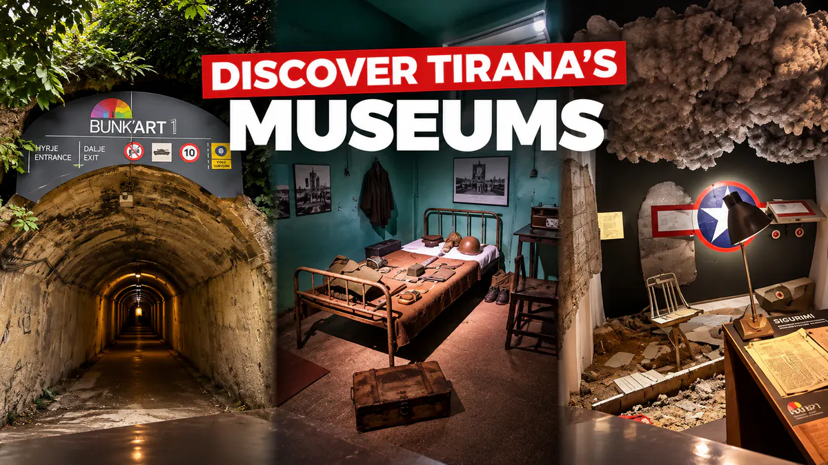 Discover Tirana museums including Bunk'Art 1 and Bunk'Art 2