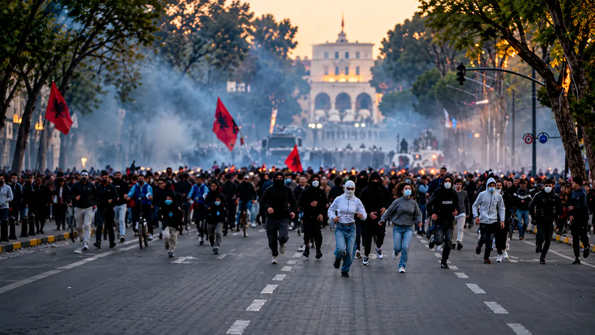 Where to stay in Tirana during the 2026 protests, featuring accommodation areas, neighborhoods and practical travel advice for tourists.